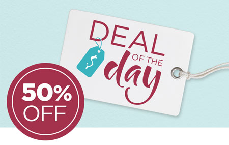Save 50% on the Deal of the Day! Save 50% on the Deal of the Day!