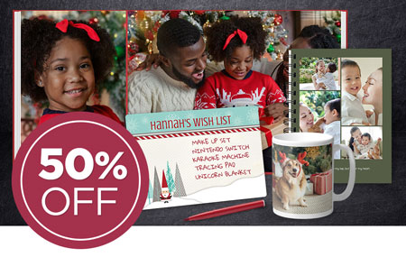 Save 50% on printed products! Save 50% on printed products!