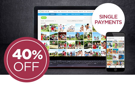 Save 40% on any size FOREVER Storage® single payments! Save 40% on any size FOREVER Storage® single payments!
