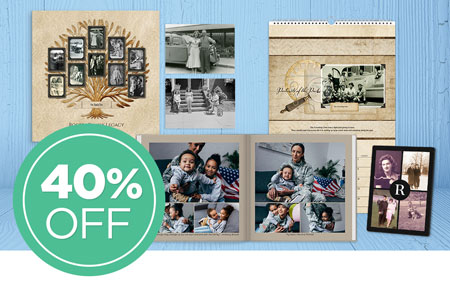 Save 40% on printed products and 30% on photo prints! Save 40% on printed products and 30% on photo prints!