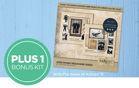 Get 15 exclusive kits ($111 value) PLUS 1 heritage bonus kit ($10 value) FREE with your Artisan 6® purchase! Get 15 exclusive kits ($111 value) PLUS 1 heritage bonus kit ($10 value) FREE with your Artisan 6® purchase!
