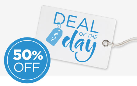 Save 50% on the Deal of the Day! Save 50% on the Deal of the Day!