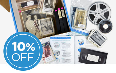 Have a FOREVER Box? Send it back to us to save 10% on all item digitization! Have a FOREVER Box? Send it back to us to save 10% on all item digitization!