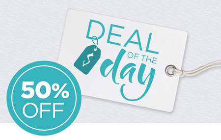Save 50% on the Deal of the Day! Save 50% on the Deal of the Day!