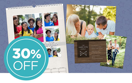 Save 30% on all other printed products, including photo prints! Save 30% on all other printed products, including photo prints!