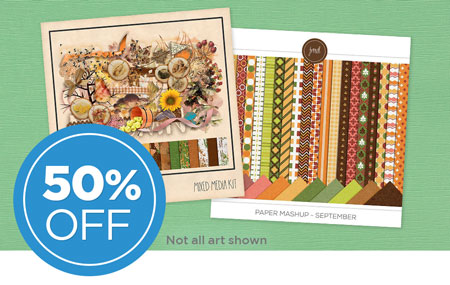 Save 50% on our September Scrap Café Digital Art Collaboration! Save 50% on our September Scrap Café Digital Art Collaboration!