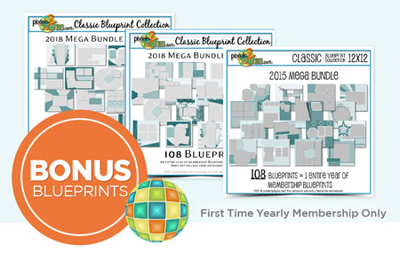 Join pixels2Pages™ with a First Time Yearly Membership and get your choice of a Classic Blueprint Mega Bundle ($70 value!) Join pixels2Pages™ with a First Time Yearly Membership and get your choice of a Classic Blueprint Mega Bundle ($70 value!)