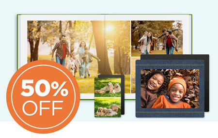 Save 50% on printed products! Save 50% on printed products!