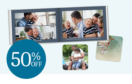 Save 50% on all printed products, including photo prints! Save 50% on all printed products, including photo prints!