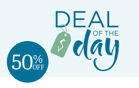 Save 50% on the Deal of the Day! Save 50% on the Deal of the Day!