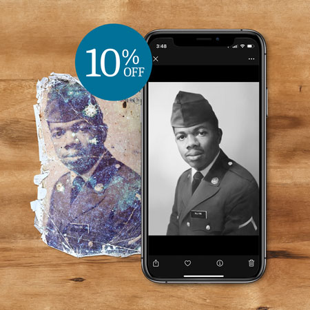 Save 10% on Photo Restoration and Photo Restoration & Colorization Digital Delivery! 