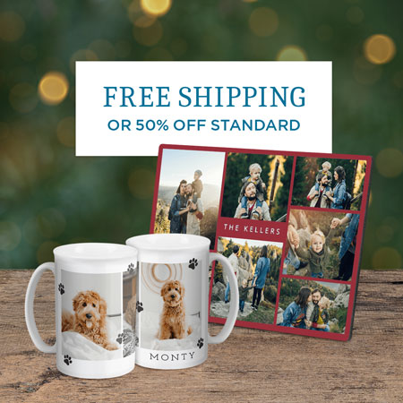 Free US/CAN Economy Shipping or 50% off Standard Shipping on Print Shop orders over $159 USD!