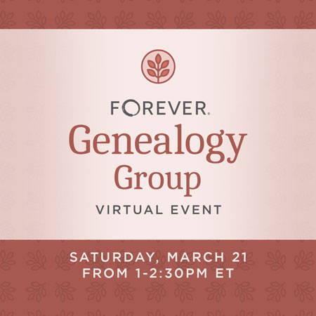 Join us for our FREE Genealogy Group Virtual Event!
