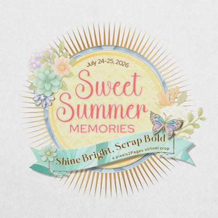 pixels2Pages Members: Save an EXTRA 10% on The Sweet Summer Memories Crop featured art kits!