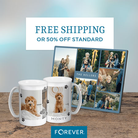 Free US/CAN Economy Shipping or 50% off Standard Shipping on Print Shop orders over $159 USD! 