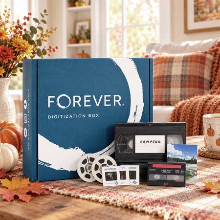 Get 50% off Small, Medium, and Large FOREVER® Digitization Boxes.